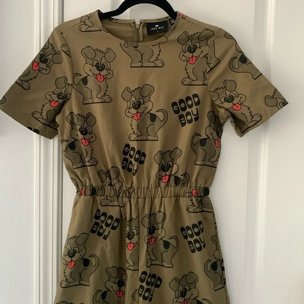 Lazy Oaf Good Boy Jumpsuit green size 6 NWOT - Picture 4 of 15